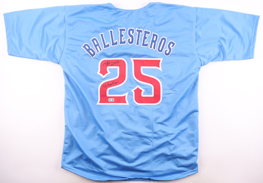 Moisés Ballesteros Signed Jersey Inscribed "Mo Baller" (Beckett) at PristineAuction.com Moisés Ballesteros Signed Jersey Inscribed "Mo Baller" (Beckett) at PristineAuction.com