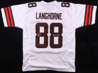 Reggie Langhorne Signed Jersey Inscribed "Dawg Pound" (AWM) at PristineAuction.com