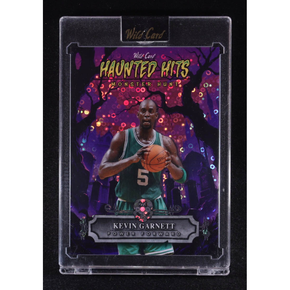 Kevin Garnett 2025 Wild Card Haunted Hits Monster Hunt Purple Haunted Cemetery Donut Circles #KG #2/3 at PristineAuction.com