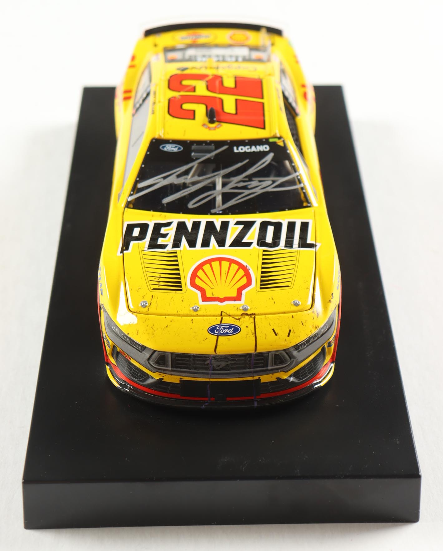 Joey Logano Signed 2024 #22 Shell-Pennzoil Nashville Win | 1:24 Diecast Car (Logano COA) at PristineAuction.com Joey Logano Signed 2024 #22 Shell-Pennzoil Nashville Win | 1:24 Diecast Car (Logano COA) at PristineAuction.com