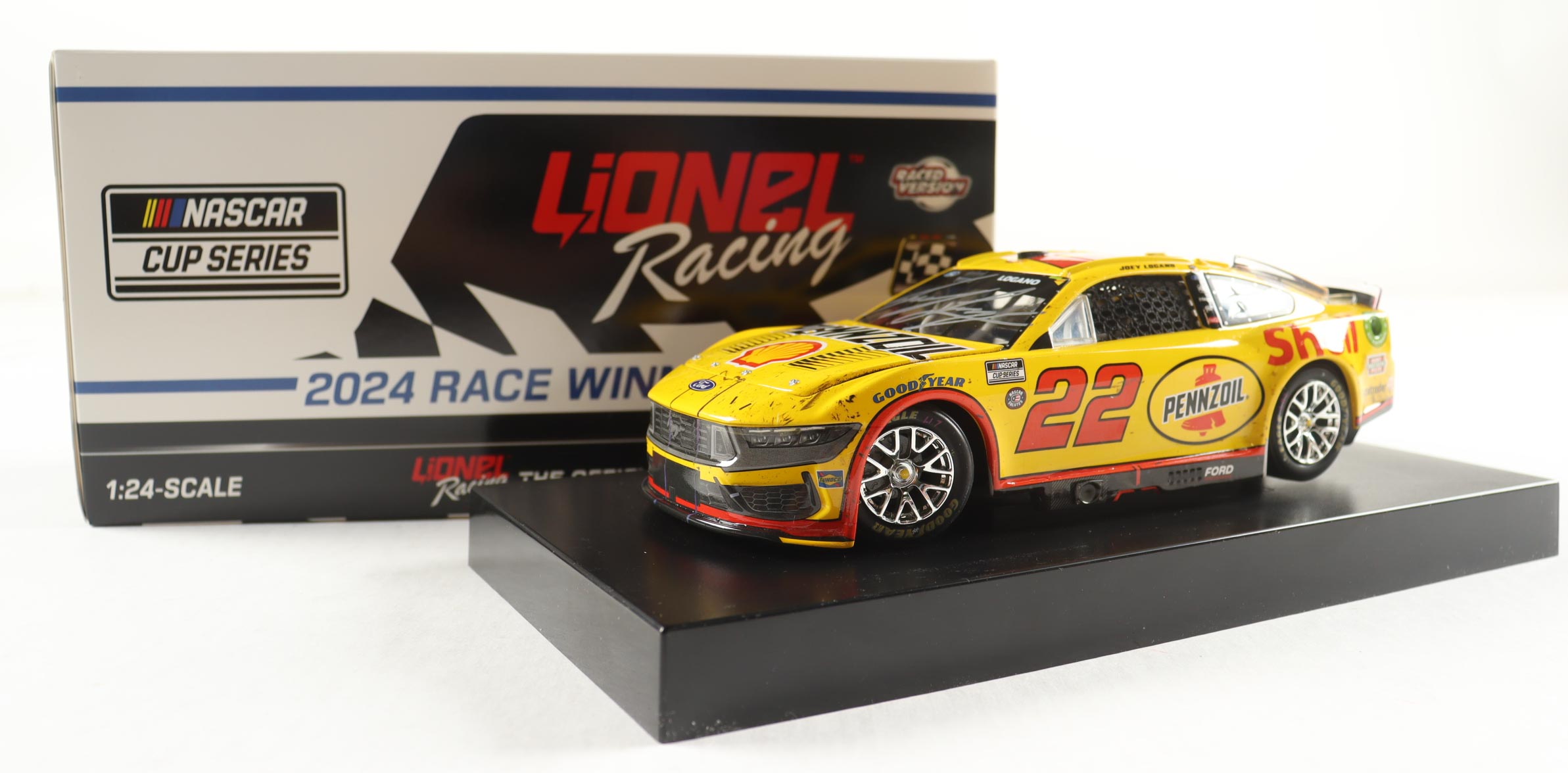 Joey Logano Signed 2024 #22 Shell-Pennzoil Nashville Win | 1:24 Diecast Car (Logano COA) at PristineAuction.com Joey Logano Signed 2024 #22 Shell-Pennzoil Nashville Win | 1:24 Diecast Car (Logano COA) at PristineAuction.com