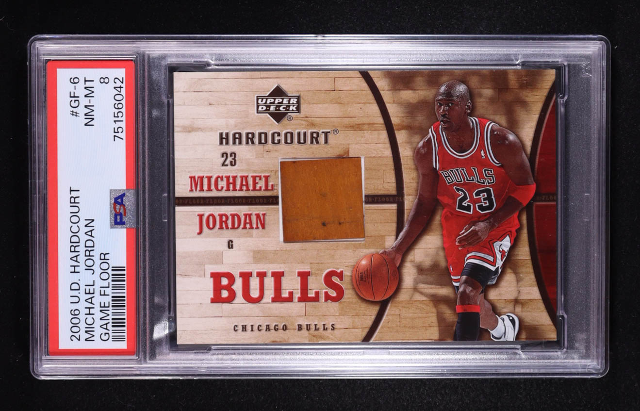 Michael Jordan 2006-07 Upper Deck Hardcourt Game Floor #6 (PSA 8) at PristineAuction.com Michael Jordan 2006-07 Upper Deck Hardcourt Game Floor #6 (PSA 8) at PristineAuction.com