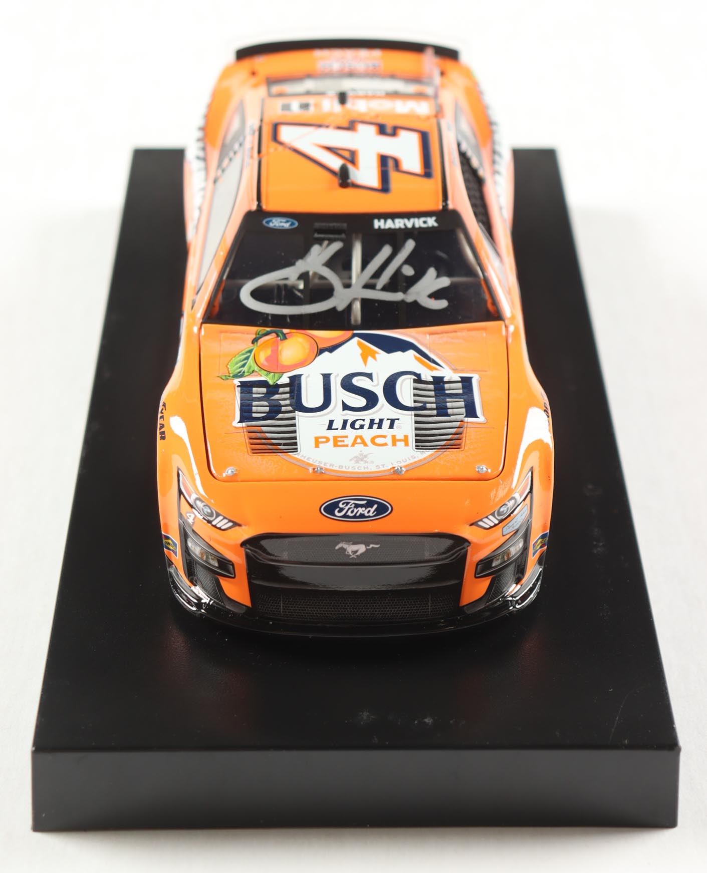 Kevin Harvick Signed 2023 #4 Busch Light Peach | 1:24 Diecast Car (Harvick COA) at PristineAuction.com Kevin Harvick Signed 2023 #4 Busch Light Peach | 1:24 Diecast Car (Harvick COA) at PristineAuction.com