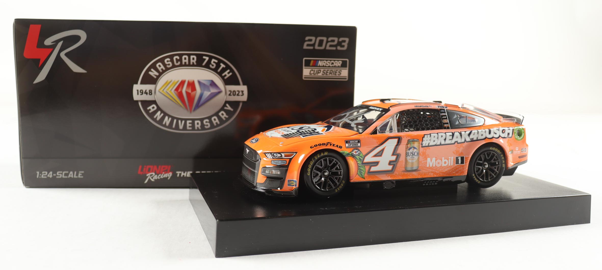 Kevin Harvick Signed 2023 #4 Busch Light Peach | 1:24 Diecast Car (Harvick COA) at PristineAuction.com Kevin Harvick Signed 2023 #4 Busch Light Peach | 1:24 Diecast Car (Harvick COA) at PristineAuction.com