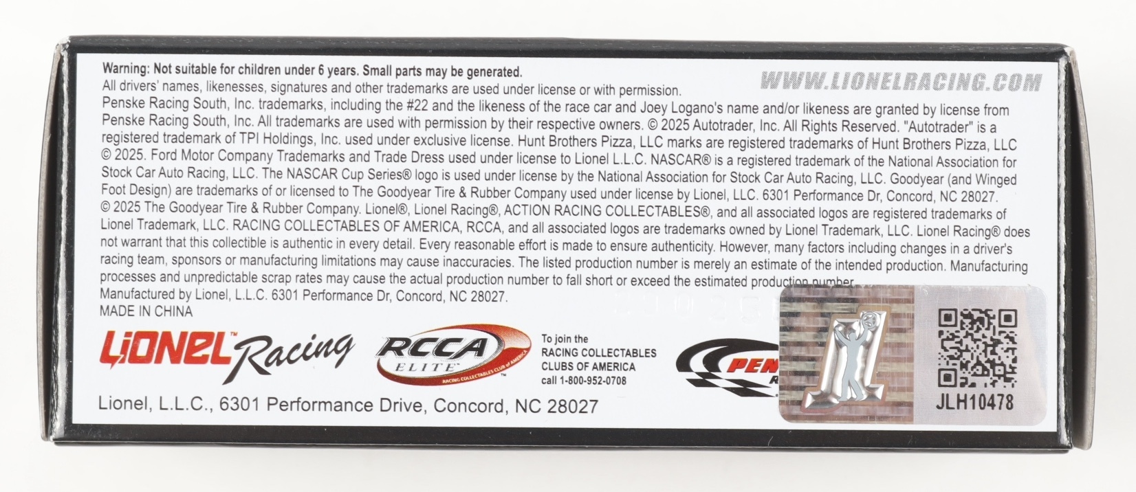 Joey Logano Signed 2025 #22 AAA Insurance Texas Win | 1:64 Diecast Car (Logano COA) at PristineAuction.com Joey Logano Signed 2025 #22 AAA Insurance Texas Win | 1:64 Diecast Car (Logano COA) at PristineAuction.com