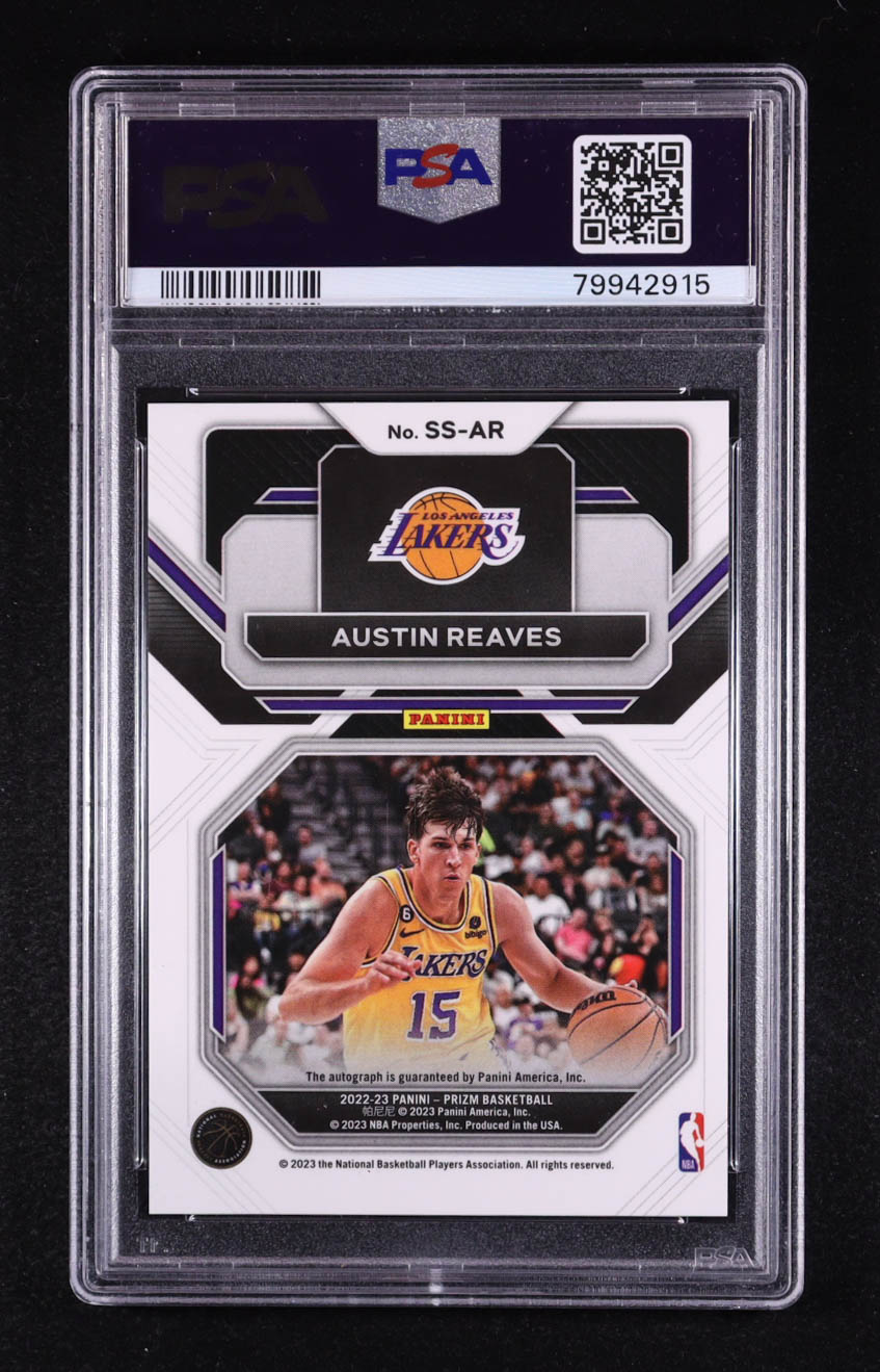 Austin Reaves 2022-23 Panini Prizm Sensational Signatures #58 (PSA 10) at PristineAuction.com Austin Reaves 2022-23 Panini Prizm Sensational Signatures #58 (PSA 10) at PristineAuction.com
