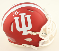 D'Angelo Ponds Signed Indiana Hoosiers Speed Mini Helmet (Schwartz) at PristineAuction.com