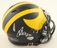 Jaylen Harrell Signed Michigan Wolverines Speed Mini Helmet (Schwartz) at PristineAuction.com