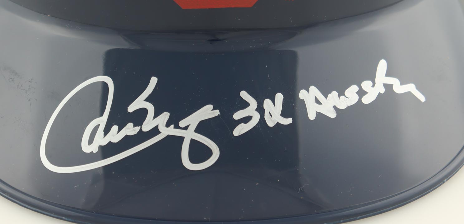 Carlos Baerga Signed Guardians Full-Size Batting Helmet Inscribed "3x All Star" (Schwartz) at PristineAuction.com Carlos Baerga Signed Guardians Full-Size Batting Helmet Inscribed "3x All Star" (Schwartz) at PristineAuction.com