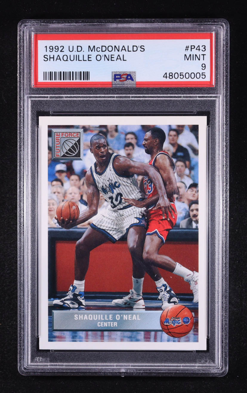 Shaquille O'Neal 1992-93 Upper Deck McDonald's #P43 (PSA 9) at PristineAuction.com Shaquille O'Neal 1992-93 Upper Deck McDonald's #P43 (PSA 9) at PristineAuction.com