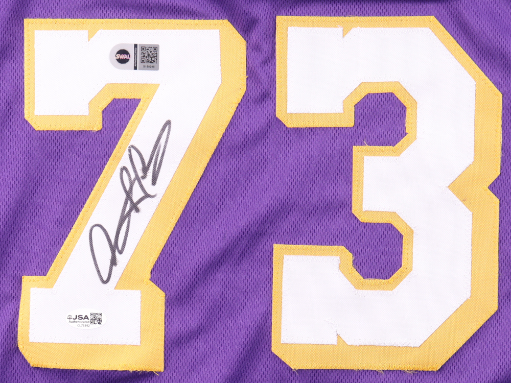 Dennis Rodman Signed Jersey (JSA & SWAU) at PristineAuction.com Dennis Rodman Signed Jersey (JSA & SWAU) at PristineAuction.com
