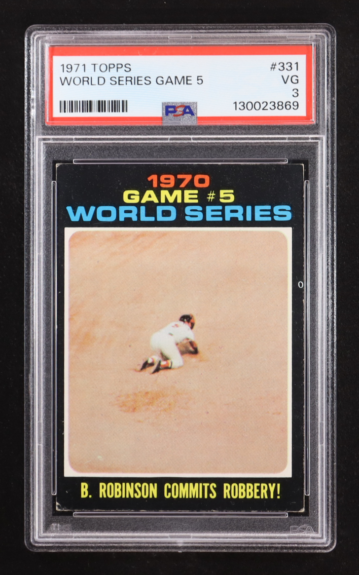 Brooks Robinson 1971 Topps #331 / World Series Game 5 (PSA 3) at PristineAuction.com Brooks Robinson 1971 Topps #331 / World Series Game 5 (PSA 3) at PristineAuction.com