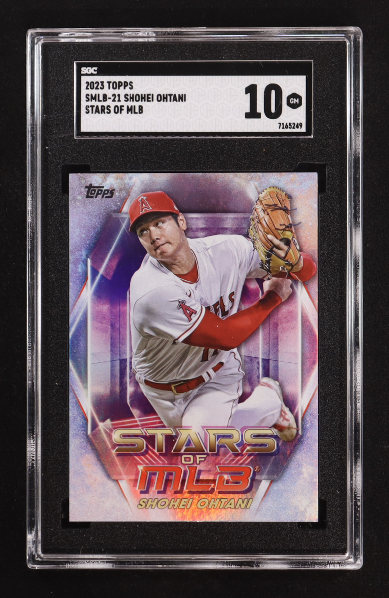 Shohei Ohtani 2023 Topps Stars of MLB #SMLB21 (SGC 10) at PristineAuction.com Shohei Ohtani 2023 Topps Stars of MLB #SMLB21 (SGC 10) at PristineAuction.com