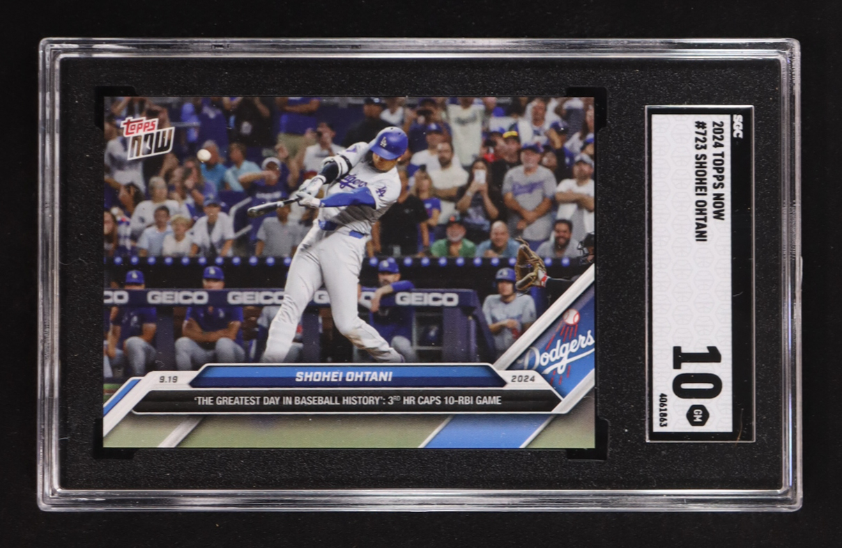 Shohei Ohtani 2024 Topps Now #723 (SGC 10) at PristineAuction.com Shohei Ohtani 2024 Topps Now #723 (SGC 10) at PristineAuction.com