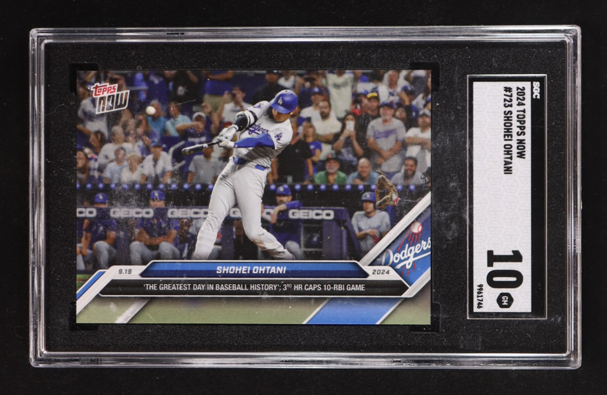 Shohei Ohtani 2024 Topps Now #723 (SGC 10) at PristineAuction.com Shohei Ohtani 2024 Topps Now #723 (SGC 10) at PristineAuction.com
