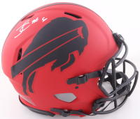James Cook Signed Bills Full-Size Authentic On-Field Rave Alternate Speed Helmet (Beckett) at PristineAuction.com