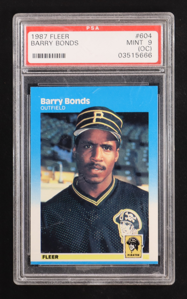 Barry Bonds 1987 Fleer #604 RC (PSA 9)(OC) at PristineAuction.com Barry Bonds 1987 Fleer #604 RC (PSA 9)(OC) at PristineAuction.com