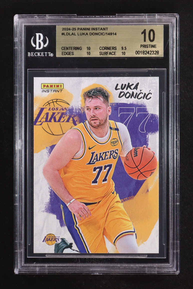 Luka Doncic 2024-25 Panini Instant #LDLAL (BGS 10) at PristineAuction.com Luka Doncic 2024-25 Panini Instant #LDLAL (BGS 10) at PristineAuction.com