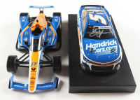 Kyle Larson Signed 2024 H1100 "Coke 600" & "Indy 500" Double | 2-Pack | 1:24/1:18 Diecast Cars (Larson COA) at PristineAuction.com