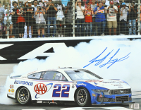 Joey Logano Signed Nascar 2025 Texas Win 11x14 Photo (Logano COA) at PristineAuction.com