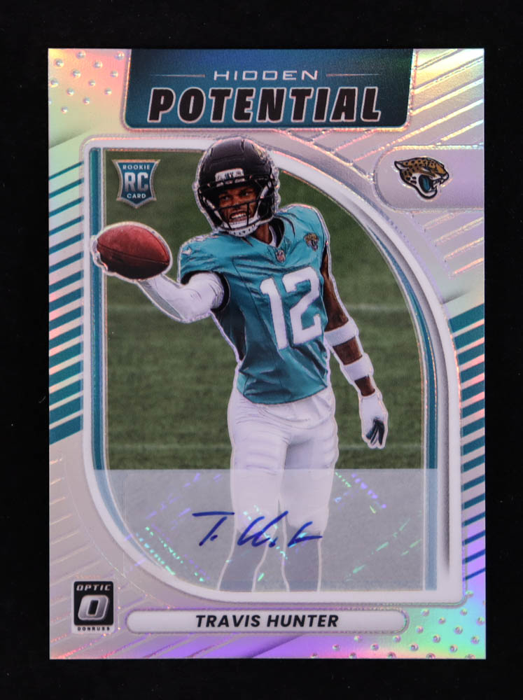 Travis Hunter 2025 Donruss Optic Hidden Potential Autographs #3 RC #043/199