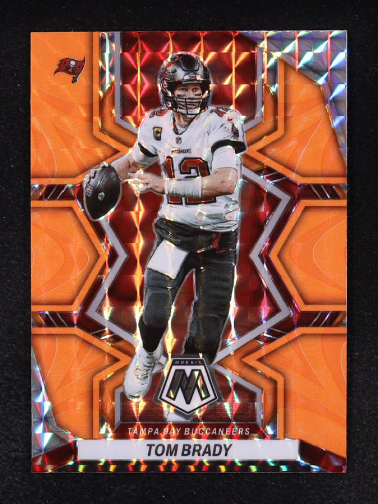 Tom Brady 2022 Panini Mosaic Mosaic Reactive Orange #182