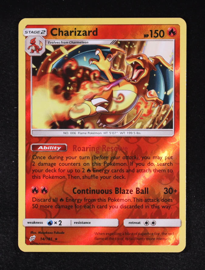 Charizard 2019 Pokemon Sun and Moon Team Up Reverse Foil #14 | Pristine ...