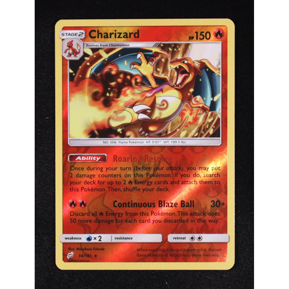 Charizard 2019 Pokemon Sun and Moon Team Up Reverse Foil #14 | Pristine ...