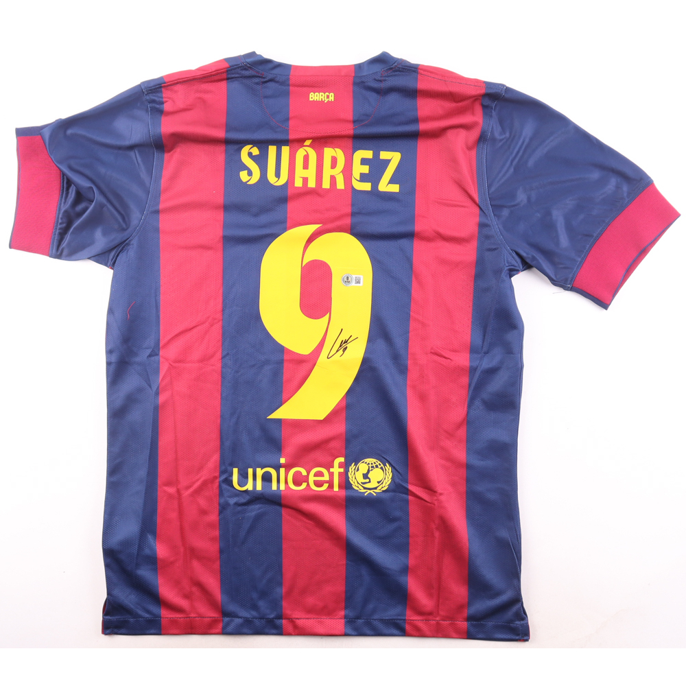 Luis Suarez Signed FC Barcelona Nike Authentic Jersey (Beckett