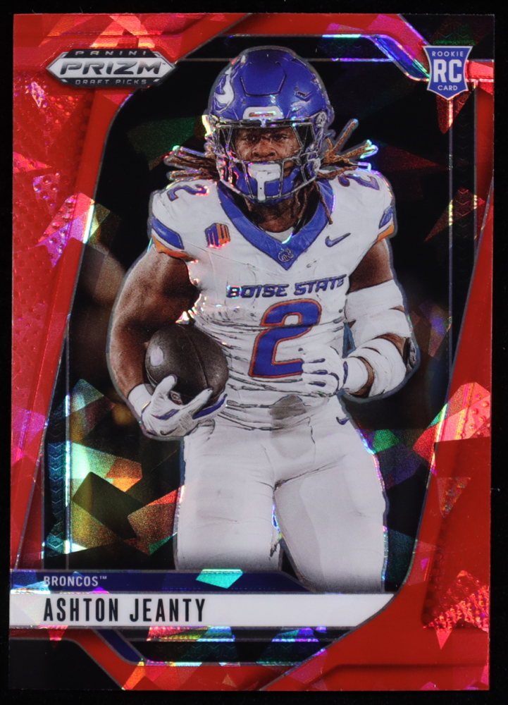 Ashton Jeanty 2025 Panini Prizm Draft Picks Prizms Red Ice #13 RC