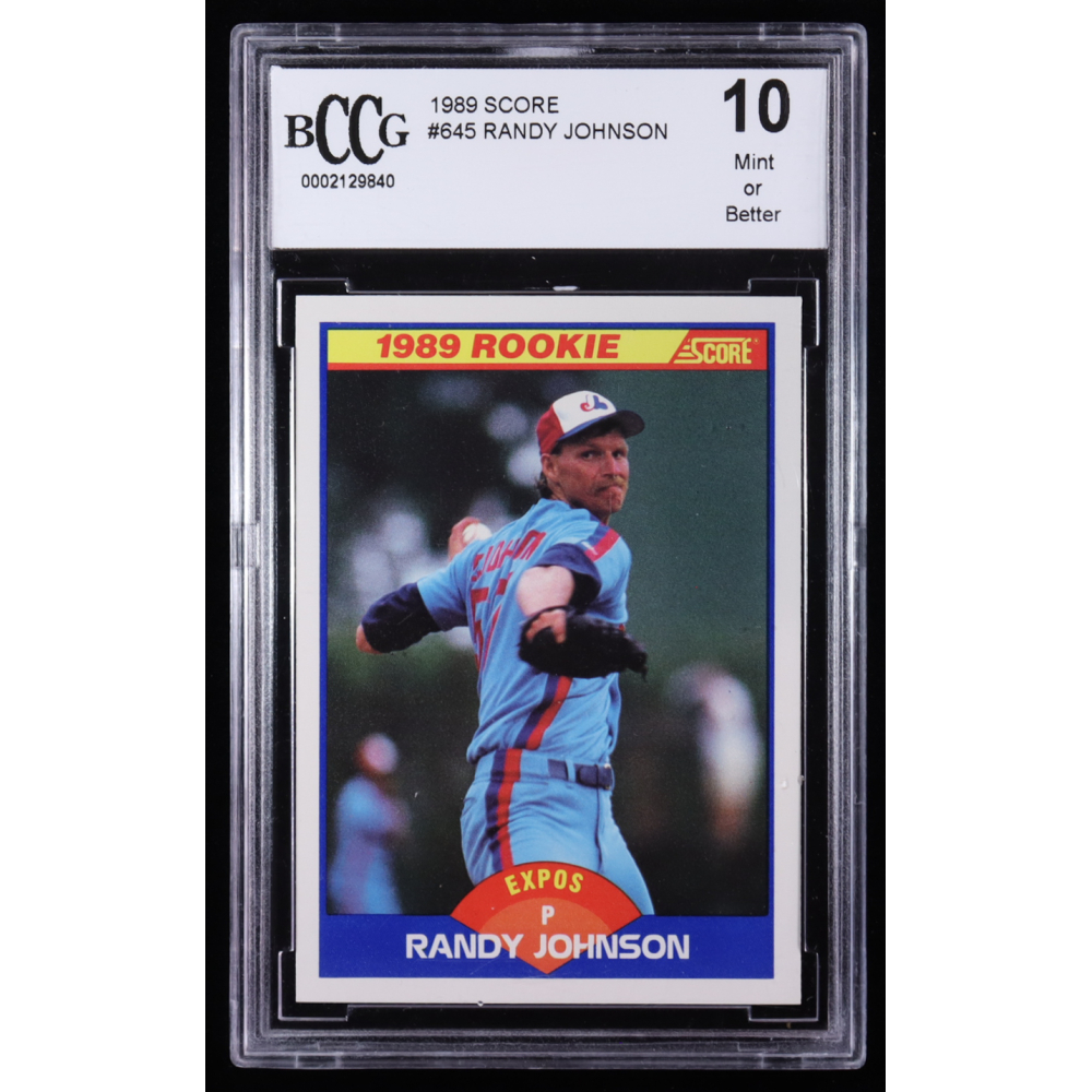 Randy Johnson 1989 Score #645 RC (BCCG 10) | Pristine Auction