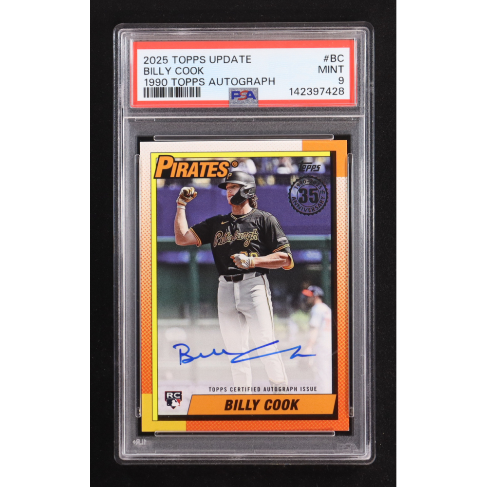 Billy Cook 2025 Topps Update 1990 Topps Autographs 35th Anniversary ...
