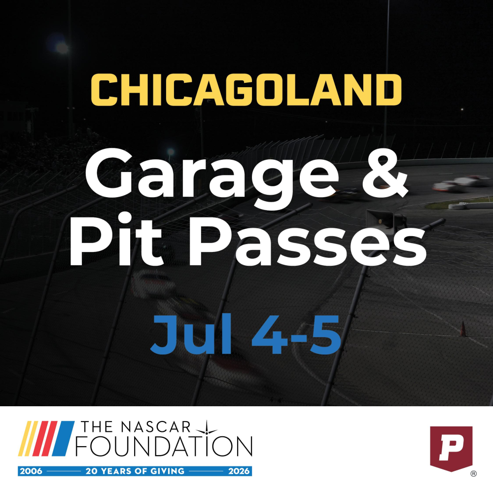 Pit Pass Racing NASCAR Garage & Pit Passes for the Chicagoland Speedway Race ...