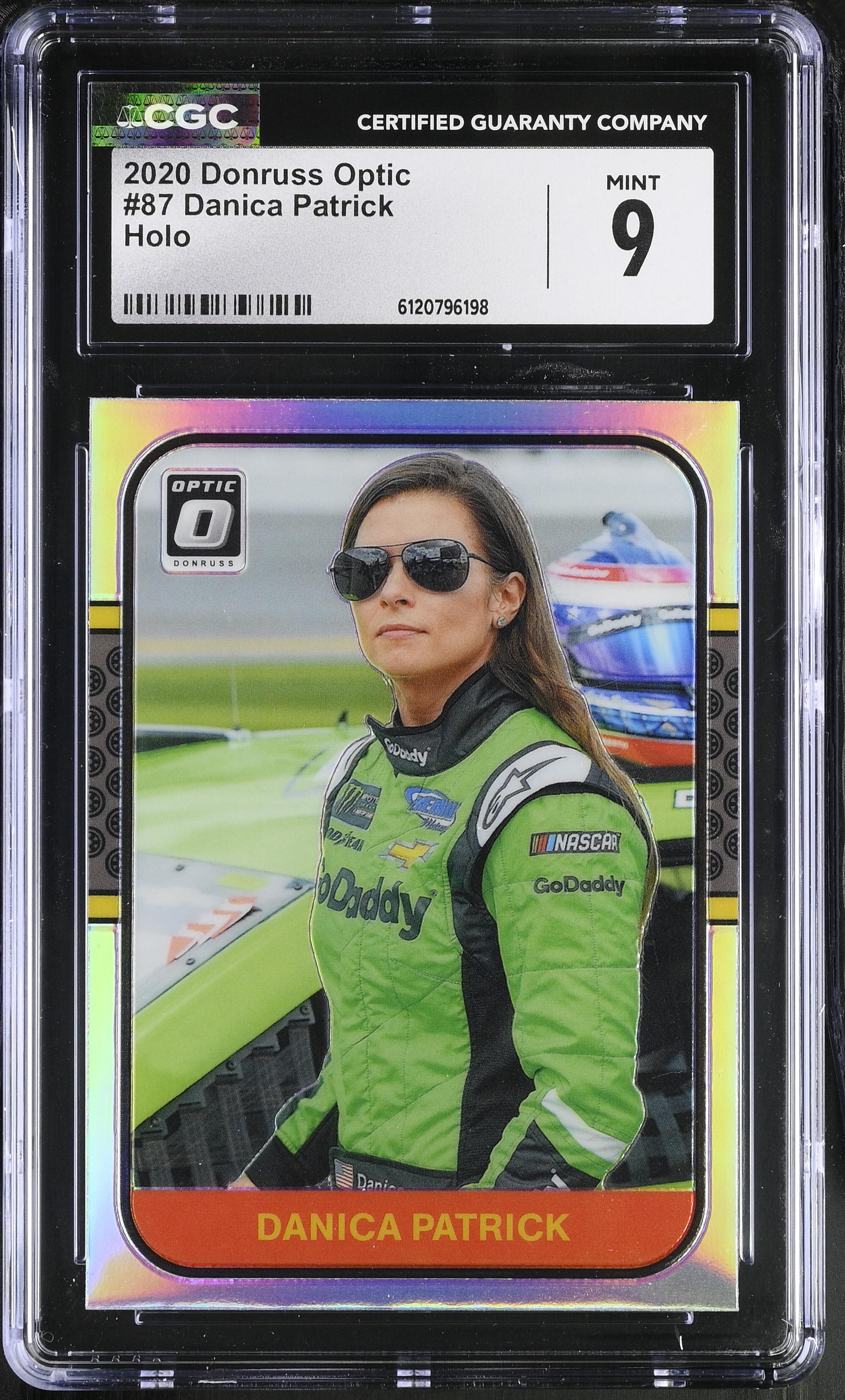 Danica Patrick 2020 Donruss Optic Holo #87 (CGC 9) | Pristine Auction