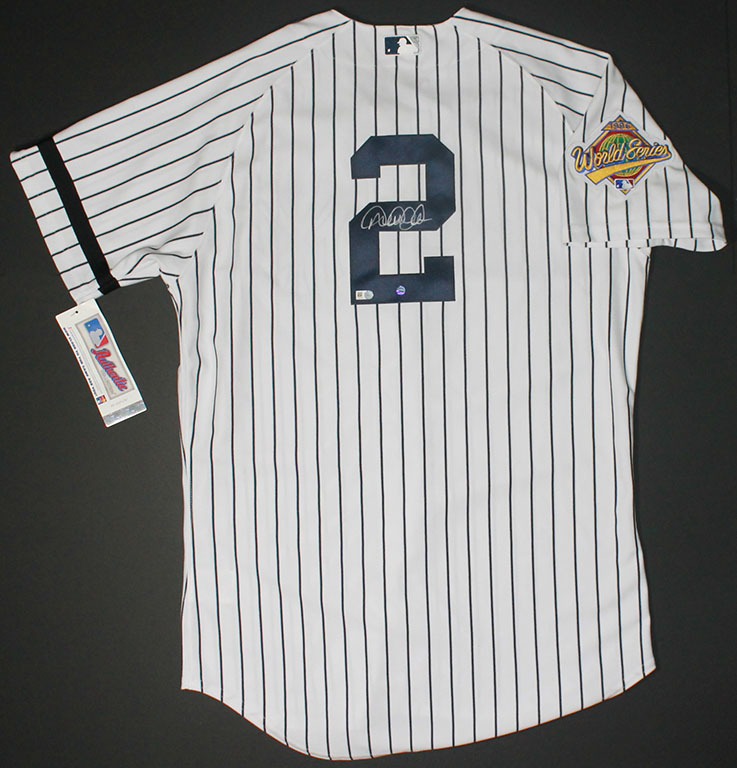 Derek Jeter Signed Yankees Authentic Majestic Jersey (Steiner COA & MLB Hologram) at PristineAuction.com Derek Jeter Signed Yankees Authentic Majestic Jersey (Steiner COA & MLB Hologram) at PristineAuction.com