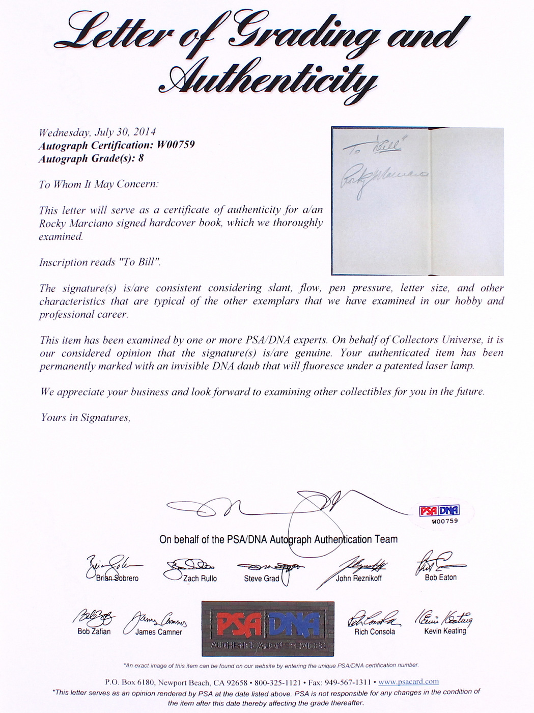 Rocky Marciano Signed "Rocky Marciano's Book of Boxing and Bodybuilding" Hardback Book (PSA LOA) at PristineAuction.com Rocky Marciano Signed "Rocky Marciano's Book of Boxing and Bodybuilding" Hardback Book (PSA LOA) at PristineAuction.com