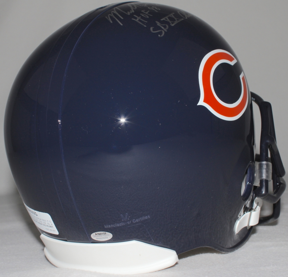 Mike Singletary Signed Bears Mini-Helmet Inscribed "HOF 98" (Schwartz