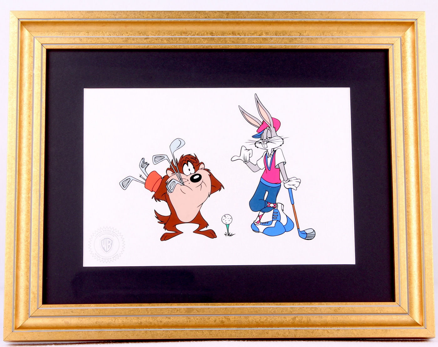 "Looney Tunes" LE Warner Bros. 15x19 Custom Framed Animation Serigraph Cel Display at PristineAuction.com "Looney Tunes" LE Warner Bros. 15x19 Custom Framed Animation Serigraph Cel Display at PristineAuction.com