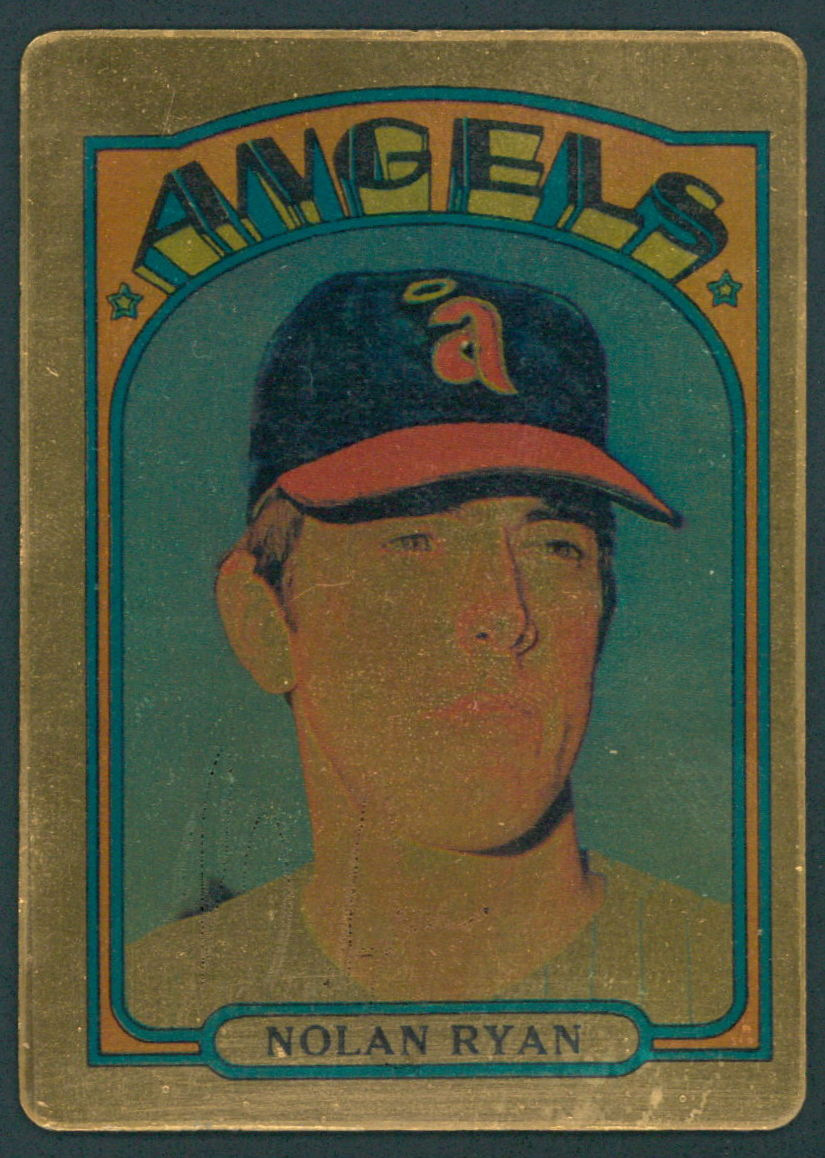 Nolan Ryan Signed LE 1972 Topps #595 Gold Porcelain Baseball Card (JSA COA) at PristineAuction.com Nolan Ryan Signed LE 1972 Topps #595 Gold Porcelain Baseball Card (JSA COA) at PristineAuction.com