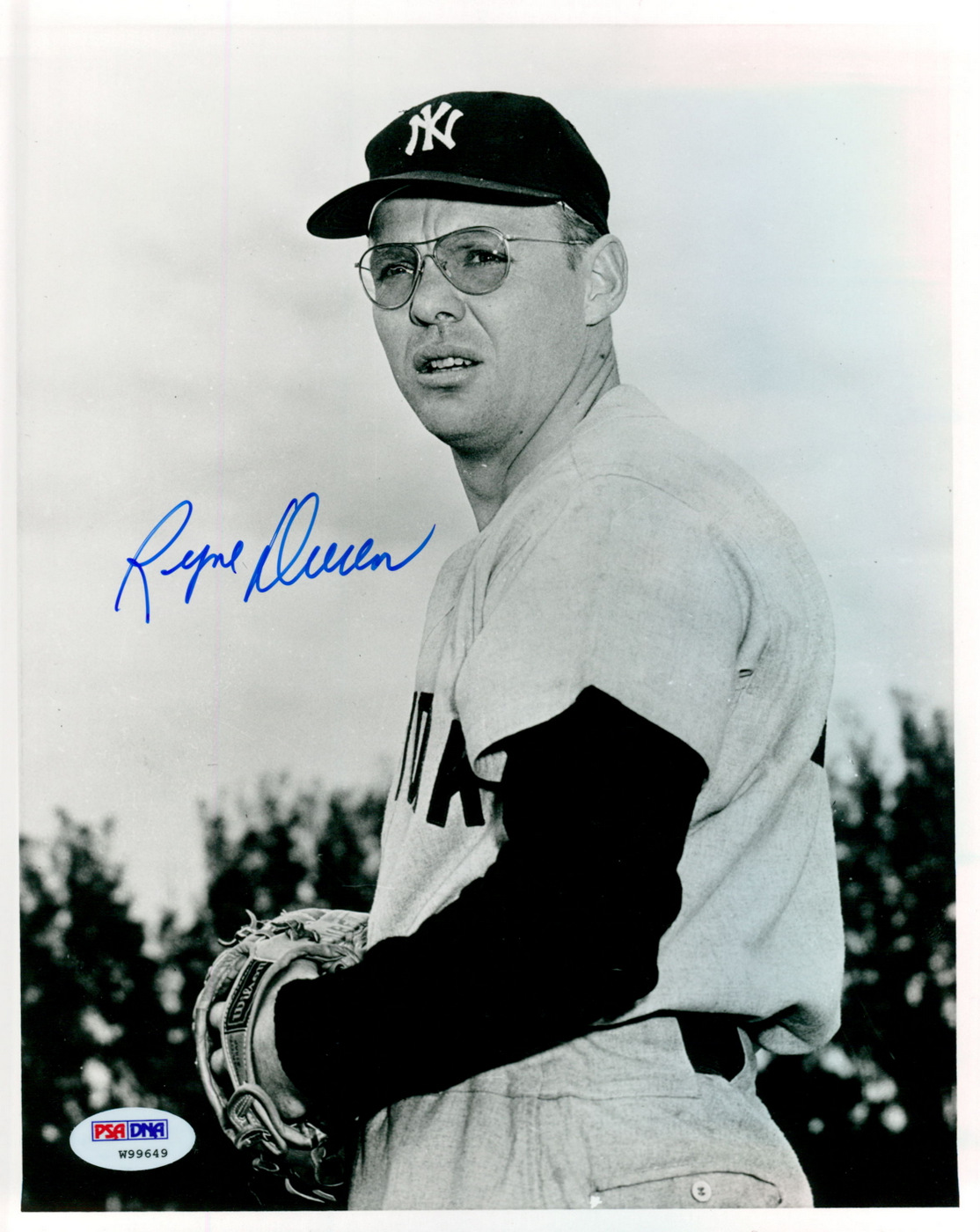 Ryne Duren Signed Yankees 8x10 Photo (PSA COA) at PristineAuction.com Ryne Duren Signed Yankees 8x10 Photo (PSA COA) at PristineAuction.com