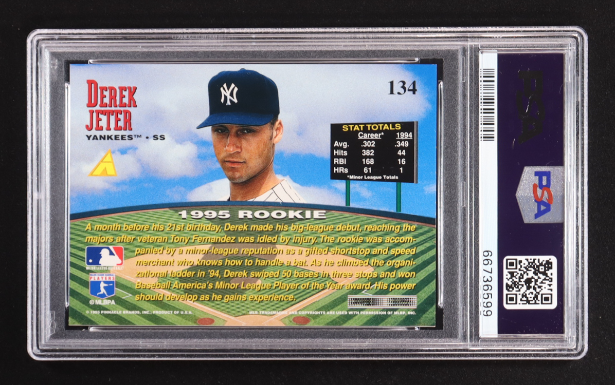 Derek Jeter 1995 Zenith #134 RC (PSA 9) | Pristine Auction