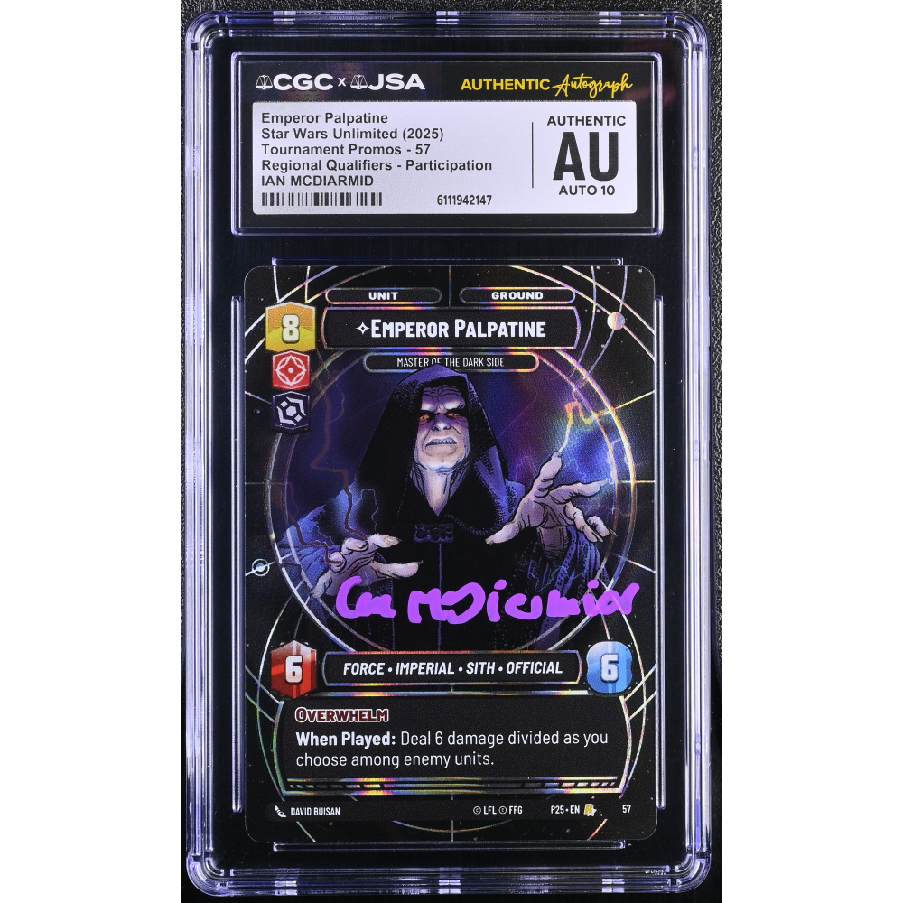 Ian McDiarmid Signed 2025 Star Wars Umlimited Tournament Promos ...