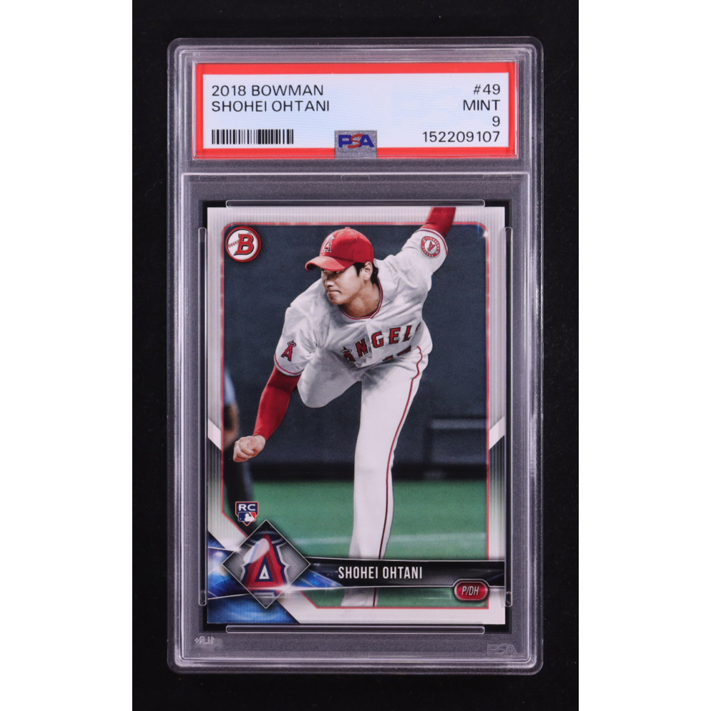 Shohei Ohtani 2018 Bowman #49 RC (PSA 9) | Pristine Auction