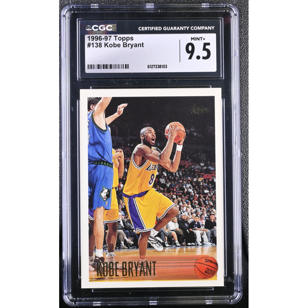 Kobe Bryant 1996-97 Topps #138 RC (CGC 9.5) | Pristine Auction