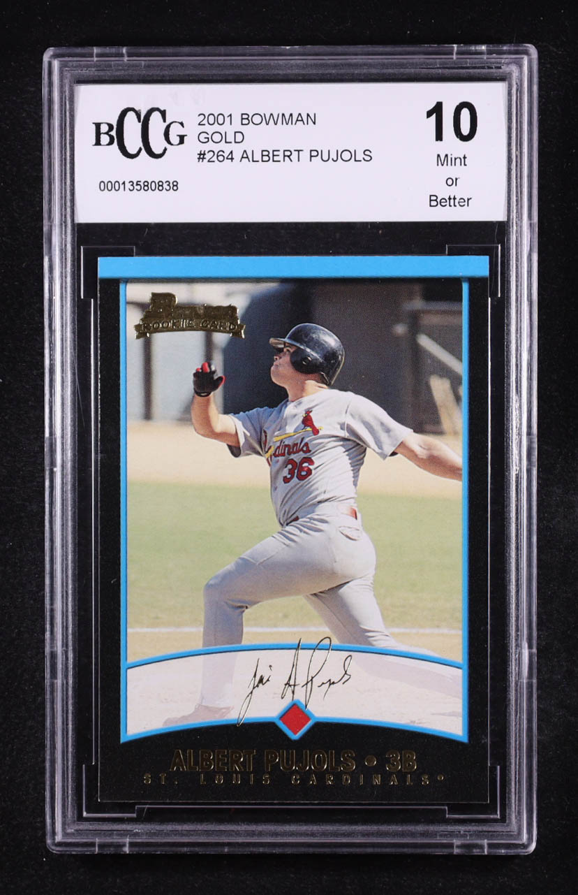Albert Pujols 2001 Bowman Gold #264 RC (BCCG 10) | Pristine Auction
