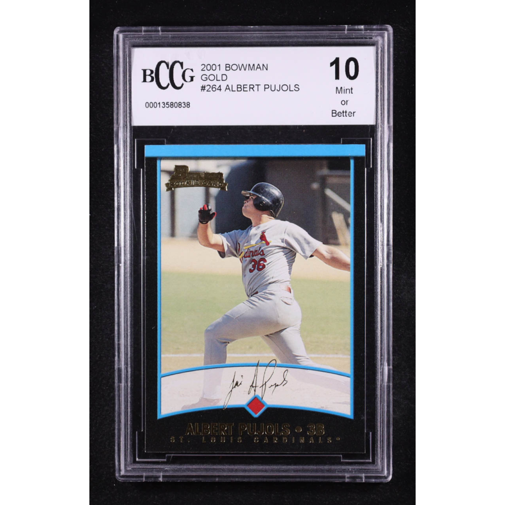 2001 bowman  pujols レア Albert Pujols 2001 Bowman Gold #264 RC (BCCG 10) | Pristine Auction