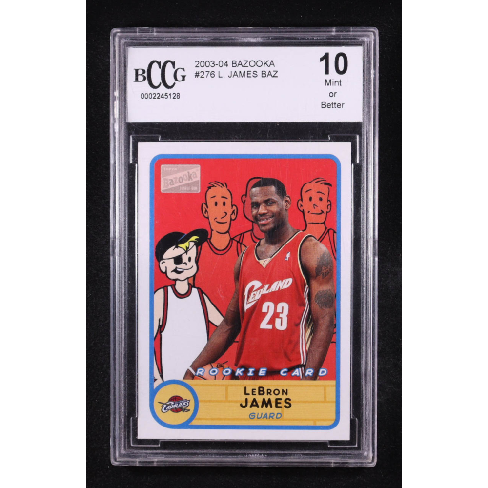 LeBron James 2003-04 Bazooka #276 BAZ RC (BCCG 10) | Pristine Auction