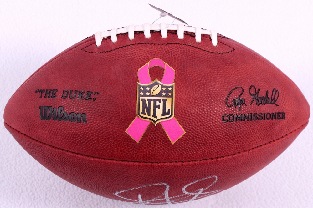 Troy Polamalu Signed Official NFL Breast Cancer Awareness ...