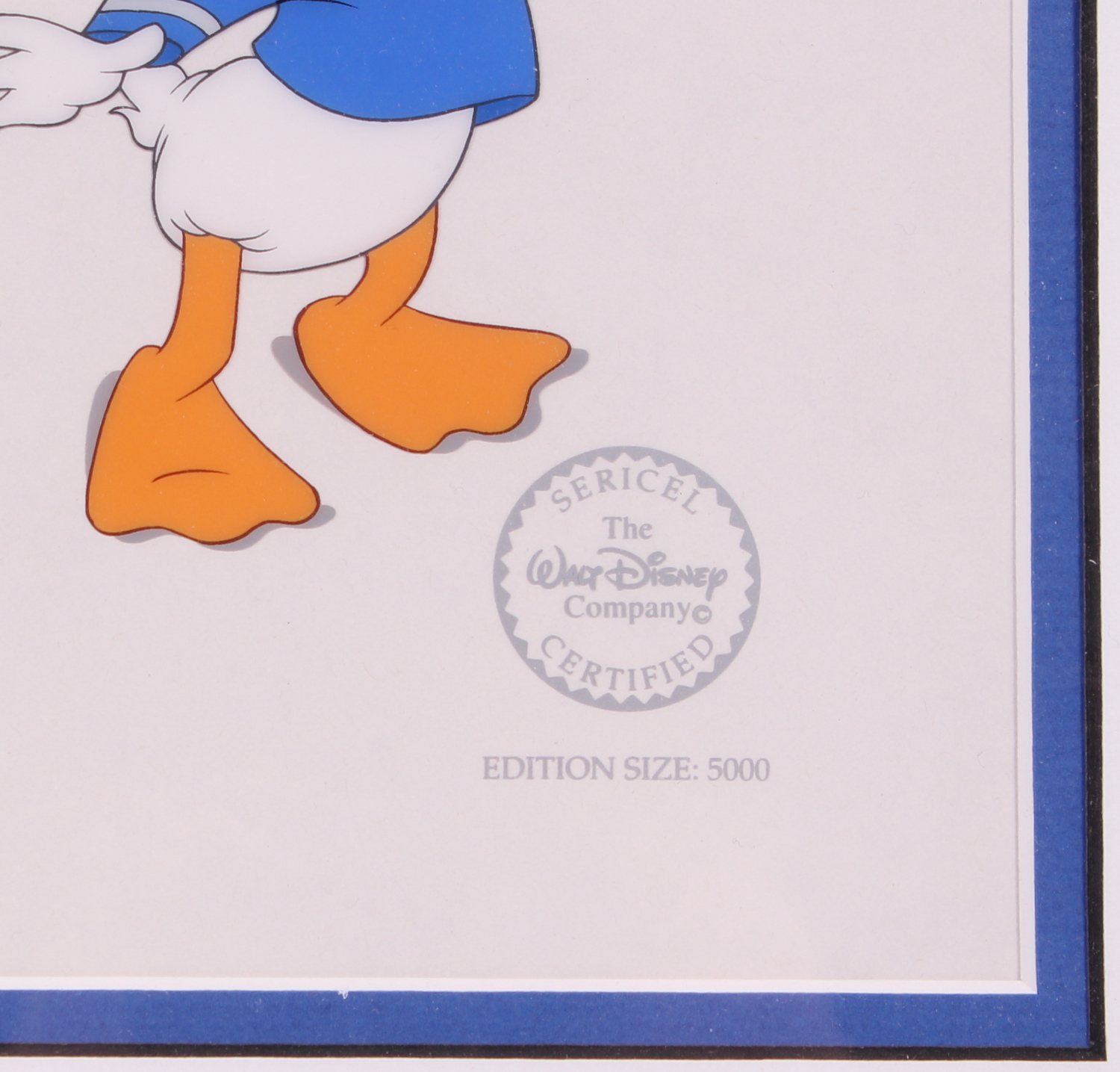 Donald Duck "Donald Through The Years" LE 16x28 Custom Framed Sericel (Walt Disney COA) at PristineAuction.com Donald Duck "Donald Through The Years" LE 16x28 Custom Framed Sericel (Walt Disney COA) at PristineAuction.com