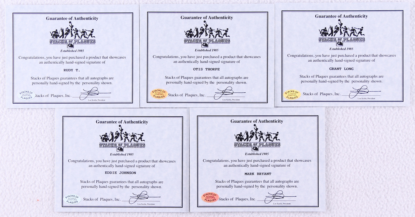 Lot of (5) Signed Basketball 8x10 Photos with Mark Bryant, Otis Thorpe, Grant Long, Rudy Tomjanovich, Eddie Johnson (SOP COA) at PristineAuction.com Lot of (5) Signed Basketball 8x10 Photos with Mark Bryant, Otis Thorpe, Grant Long, Rudy Tomjanovich, Eddie Johnson (SOP COA) at PristineAuction.com